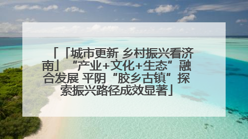 「城市更新 乡村振兴看济南」“产业+文化+生态”融合发展 平阴“胶乡古镇”探索振兴路径成效显著