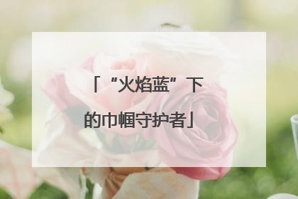 “火焰蓝”下的巾帼守护者