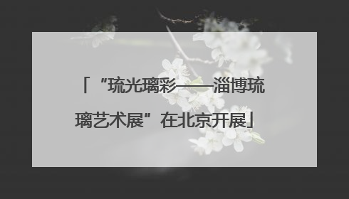 “琉光璃彩——淄博琉璃艺术展”在北京开展