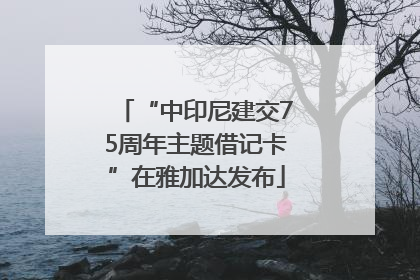 “中印尼建交75周年主题借记卡”在雅加达发布