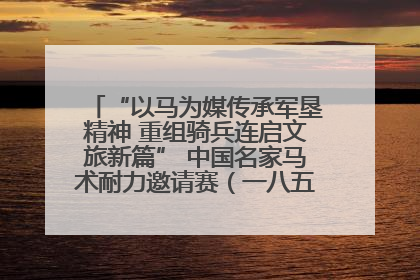 “以马为媒传承军垦精神 重组骑兵连启文旅新篇” 中国名家马术耐力邀请赛（一八五团站）暨重启骑兵连活动正式启动