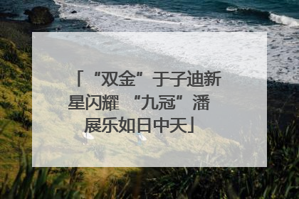 “双金”于子迪新星闪耀 “九冠”潘展乐如日中天