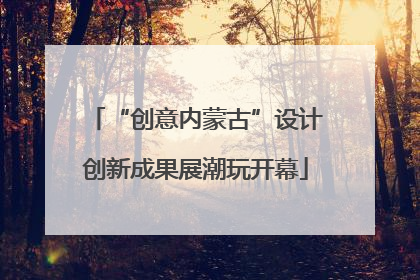 “创意内蒙古”设计创新成果展潮玩开幕