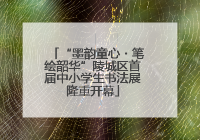 “墨韵童心・笔绘韶华”陵城区首届中小学生书法展隆重开幕