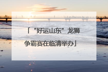 “好运山东”龙狮争霸赛在临清举办