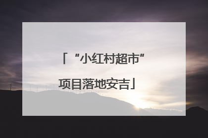 “小红村超市”项目落地安吉
