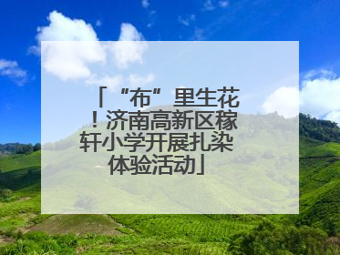 “布”里生花！济南高新区稼轩小学开展扎染体验活动