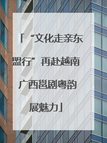 “文化走亲东盟行”再赴越南 广西邕剧粤韵展魅力