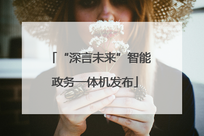 “深言未来”智能政务一体机发布