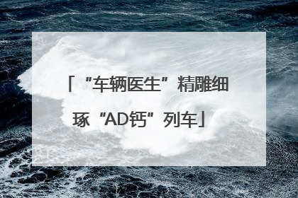 “车辆医生”精雕细琢“AD钙”列车