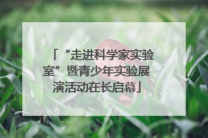 “走进科学家实验室”暨青少年实验展演活动在长启幕
