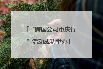 “跨国公司重庆行”活动成功举办