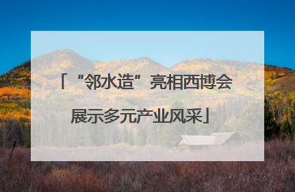 “邻水造”亮相西博会 展示多元产业风采