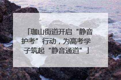 珈山街道开启“静音护考”行动，为高考学子筑起“静音通道”