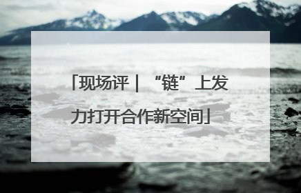现场评｜“链”上发力打开合作新空间