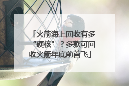 火箭海上回收有多“硬核”？多款可回收火箭年底前首飞