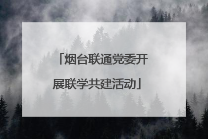 烟台联通党委开展联学共建活动