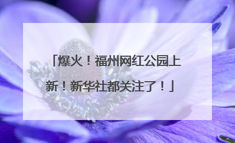 爆火！福州网红公园上新！新华社都关注了！