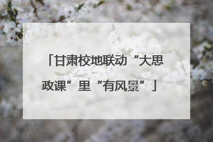 甘肃校地联动“大思政课”里“有风景”
