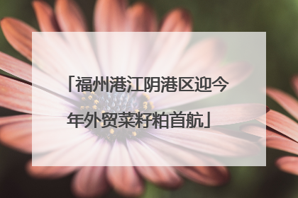 福州港江阴港区迎今年外贸菜籽粕首航