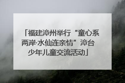 福建漳州举行“童心系两岸·水仙连亲情”漳台少年儿童交流活动