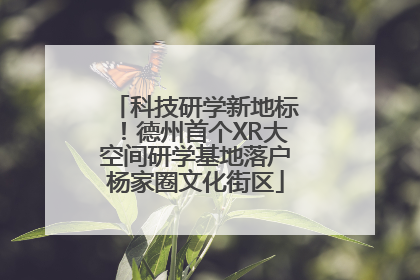 科技研学新地标！德州首个XR大空间研学基地落户杨家圈文化街区