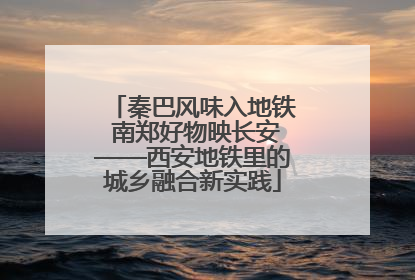 秦巴风味入地铁 南郑好物映长安——西安地铁里的城乡融合新实践