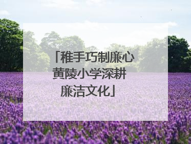 稚手巧制廉心 黄陵小学深耕廉洁文化