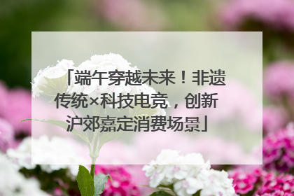 端午穿越未来！非遗传统×科技电竞，创新沪郊嘉定消费场景