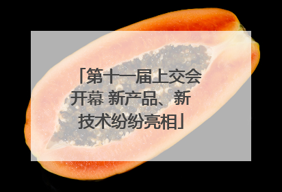 第十一届上交会开幕 新产品、新技术纷纷亮相