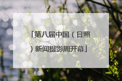 第八届中国（日照）新闻摄影周开幕