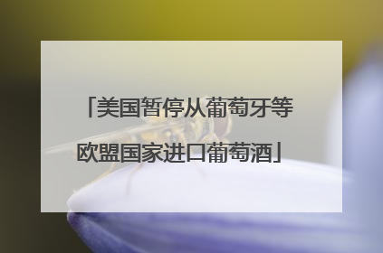 美国暂停从葡萄牙等欧盟国家进口葡萄酒
