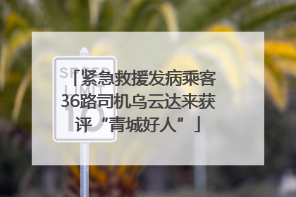 紧急救援发病乘客 36路司机乌云达来获评“青城好人”