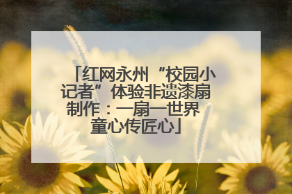 红网永州“校园小记者”体验非遗漆扇制作：一扇一世界 童心传匠心