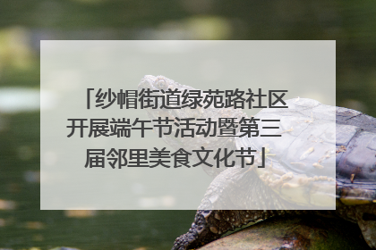 纱帽街道绿苑路社区开展端午节活动暨第三届邻里美食文化节