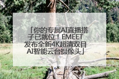你的专属AI直播搭子已就位！EMEET发布全新4K超清双目AI智能云台摄像头