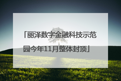 丽泽数字金融科技示范园今年11月整体封顶