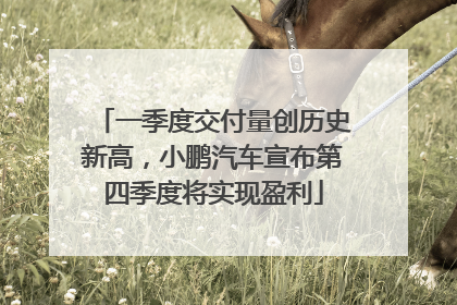 一季度交付量创历史新高，小鹏汽车宣布第四季度将实现盈利