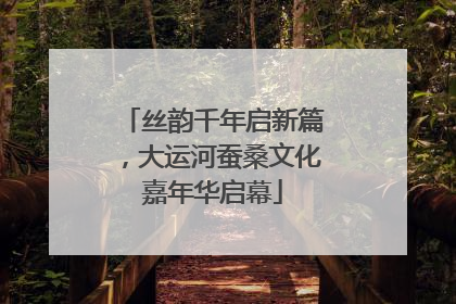 丝韵千年启新篇，大运河蚕桑文化嘉年华启幕