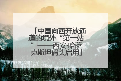 中国向西开放通道的境外“第一站”——西安·哈萨克斯坦码头启用