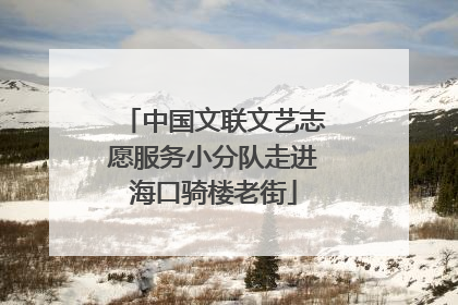 中国文联文艺志愿服务小分队走进海口骑楼老街