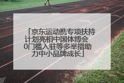 京东运动携专项扶持计划亮相中国体博会 0门槛入驻等多举措助力中小品牌成长
