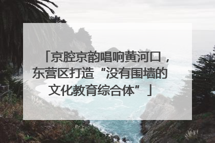 京腔京韵唱响黄河口，东营区打造“没有围墙的文化教育综合体”
