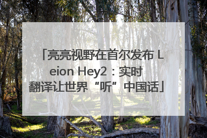 亮亮视野在首尔发布 Leion Hey2：实时翻译让世界“听”中国话