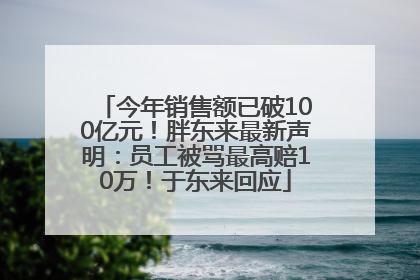 今年销售额已破100亿元！胖东来最新声明：员工被骂最高赔10万！于东来回应
