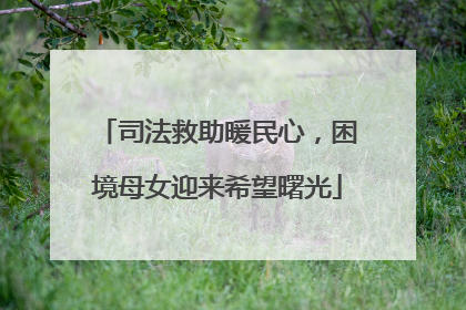司法救助暖民心，困境母女迎来希望曙光