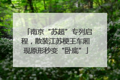 南京“苏超”专列启程，散装江苏梗王车厢现原形秒变“卧底”