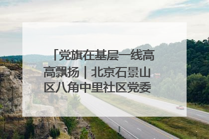 党旗在基层一线高高飘扬｜北京石景山区八角中里社区党委：用脚步丈量民生