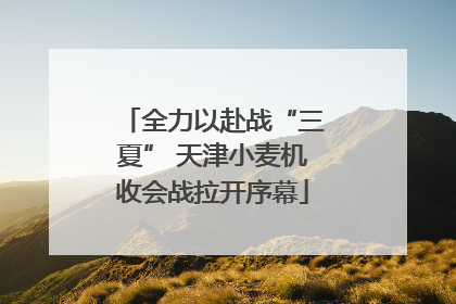 全力以赴战“三夏” 天津小麦机收会战拉开序幕