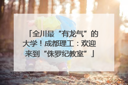 全川最“有龙气”的大学！成都理工：欢迎来到“侏罗纪教室”